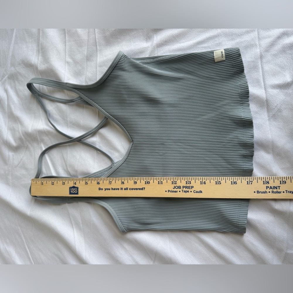 Vuori Gray Ribbed Bra - Picture 4 of 5
